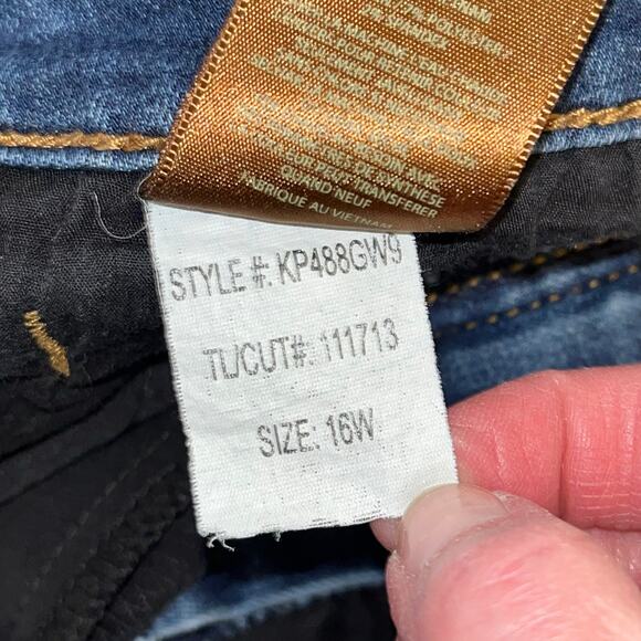 KUT from the Kloth Diana Skinny Jeans Size 16W Mid-Rise Stretch Medium Wash - Picture 8 of 9